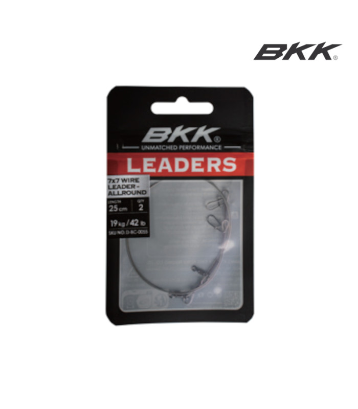 BKK 7x7 WIRE LEADER - ALLROUND (Duolock Snap)
