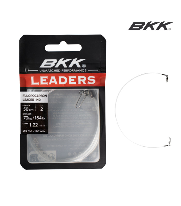 BKK FLUOROCARBON LEADER - HD (Pike Snap)