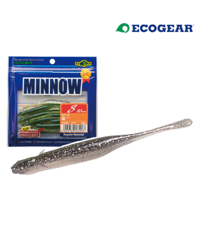 Силикон ECOGEAR MINNOW S 3-1/2inch 80mm