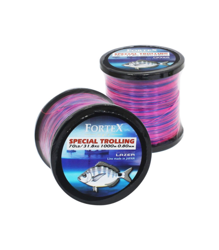 Монофилно влакно за тролинг FORTEX MARE TROLLING - PINK/BLUE - 1000m