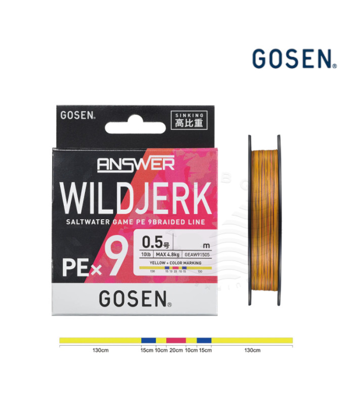 GOSEN ANSWER WILD JERK PE×9 SINKING 200m