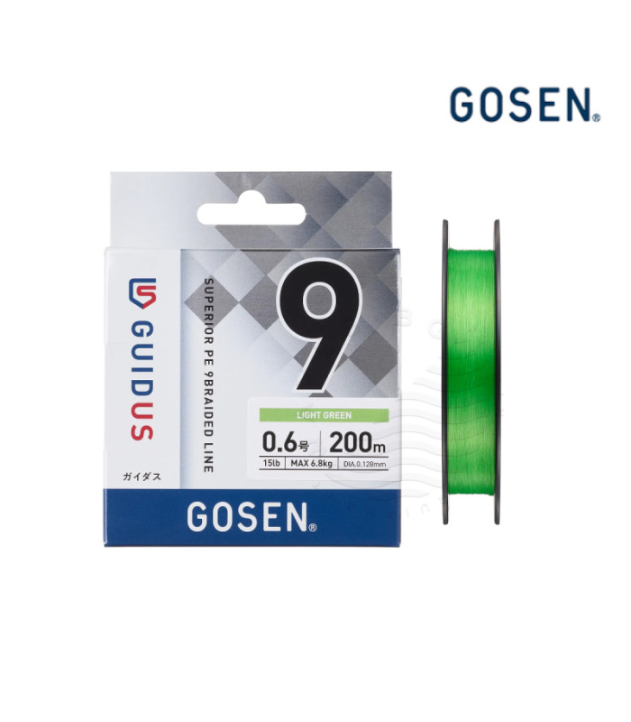 GOSEN GUIDUS PE×9 200m LIGHT GREEN