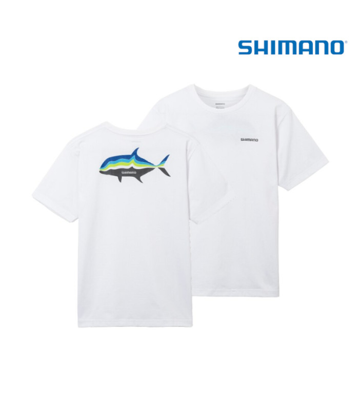 SHIMANO GRAPHIC QUICK DRY T-SHIRT SH-005W - WHITE