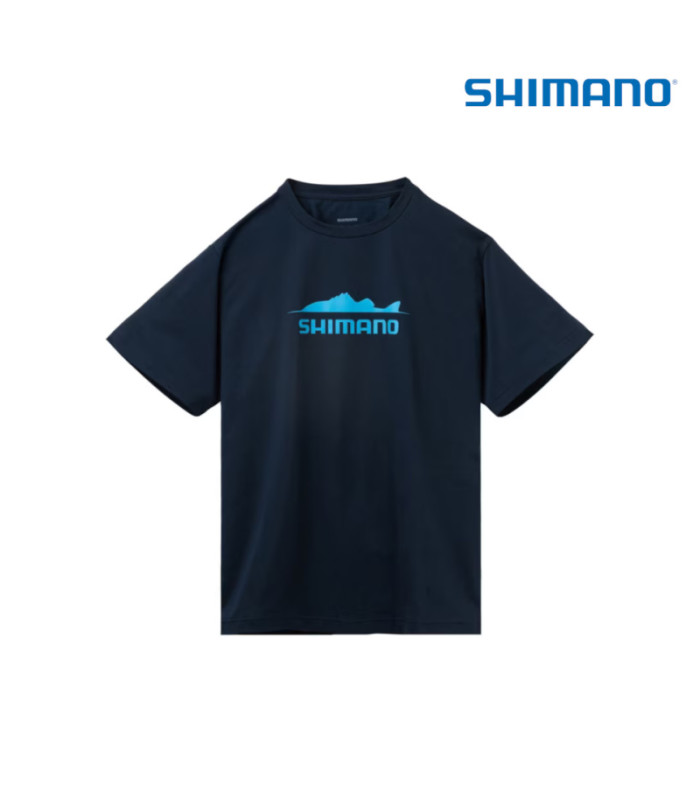 Тениска с УВ защита SHIMANO T-SHIRT SH-023Z BLUE FISH