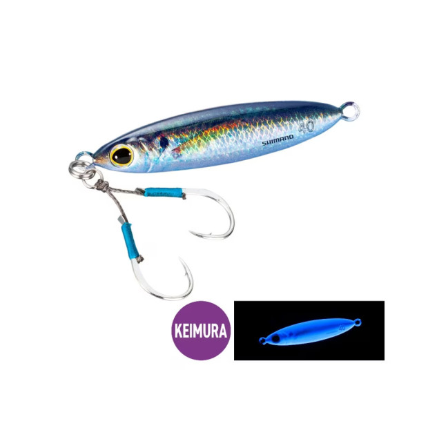 SHIMANO OCEA FLAT LIGHT JIG RIGGED 100g - Monster-Bite.com