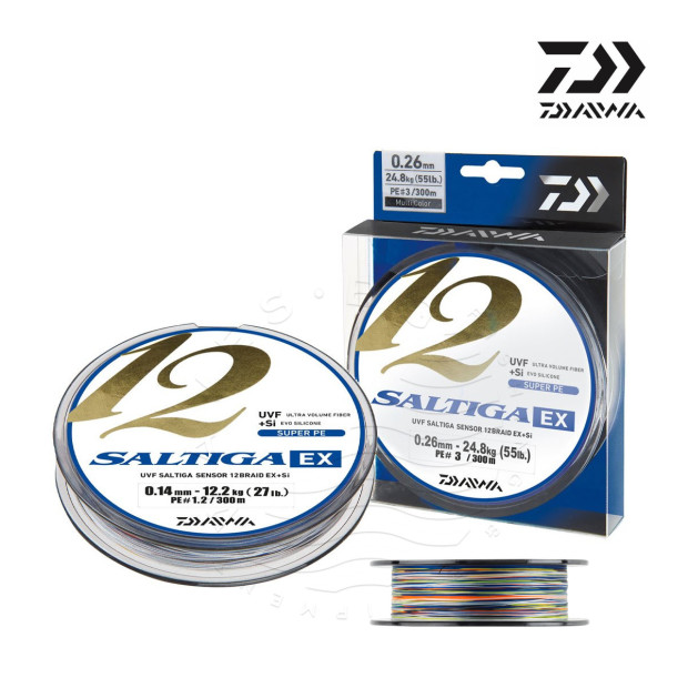 DAIWA SALTIGA 12 BRAID UVF+SI - MULTICOLOR - 300m - Braids