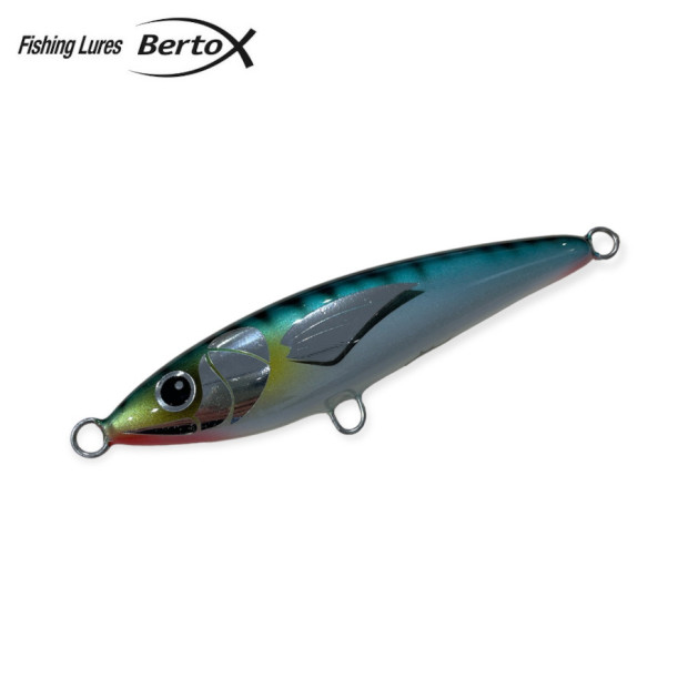 BERTOX Saltwater Handmade Wooden Sinking Stickbait Lure 10cm/30g Blue  Sardine