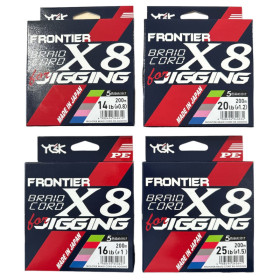 YGK FRONTIER X8 Braid Cord for Jigging 200m