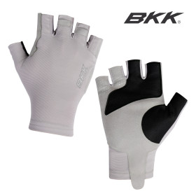 BKK FLAMINGO HALF FINGER GLOVES - LIGHT GRAY