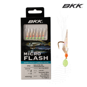 Sabiki BKK HOOKS MICRO FLASH NFA-02 - NATURAL FISH SKIN