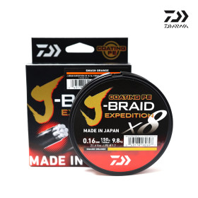 Плетено влакно DAIWA J-BRAID EXPEDITION X8 ORANGE 150m