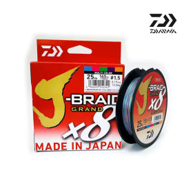 Плетено влакно DAIWA J-BRAID GRAND X8 MULTICOLOR 150m