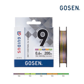 GOSEN GUIDUS PE×9 200m MULTI COLOR