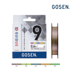GOSEN GUIDUS PE×9 300m MULTI COLOR