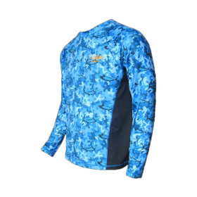 Мъжка UV блуза TORMENTER SPF50 SHIRT BLUE COMO