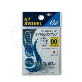 NT SWIVEL EIGHT LOCK SNAP STAINLESS