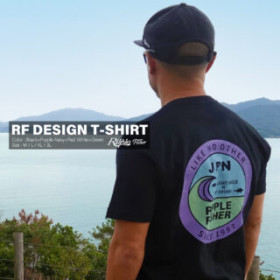 Тениска RIPPLE FIHSER DESIGN T-SHIRT - BLACK