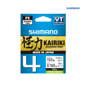 Плетено влакно SHIMANO LINE KAIRIKI 4 MANTIS GRREN - 150m