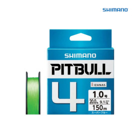 Плетено влакно SHIMANO PITBULL 4 150ｍ - LIME GREEN