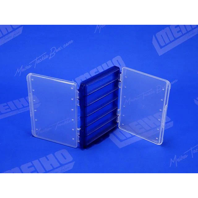 Meiho Reversible F-86 Köderbox - Blaue Angelbox Mit Klarem Deckel