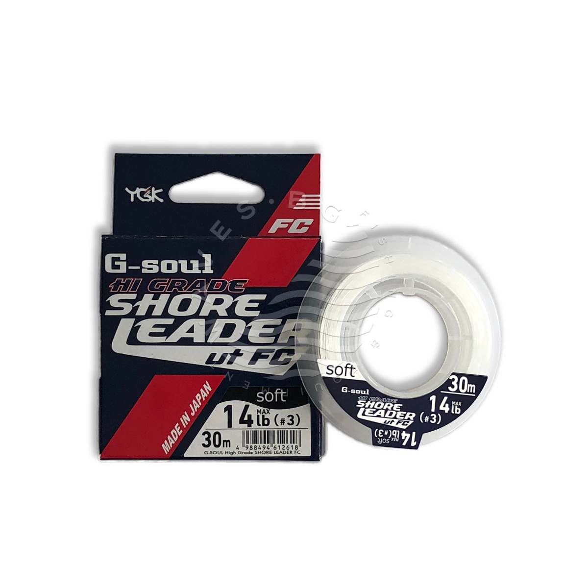 Bas De Ligne Fluorocarbone YGK G-SOUL Shore Leader #7 – 32 Lbs, 30m, Clair, Neuf